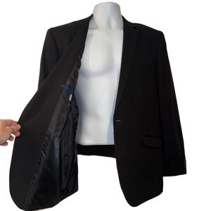 Kenneth Cole REACTION Techni-Cole Men’s Black 2-Button Blazer Jacket 42R